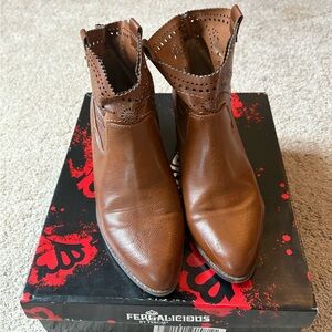 Fergalicious Tan Western Boots